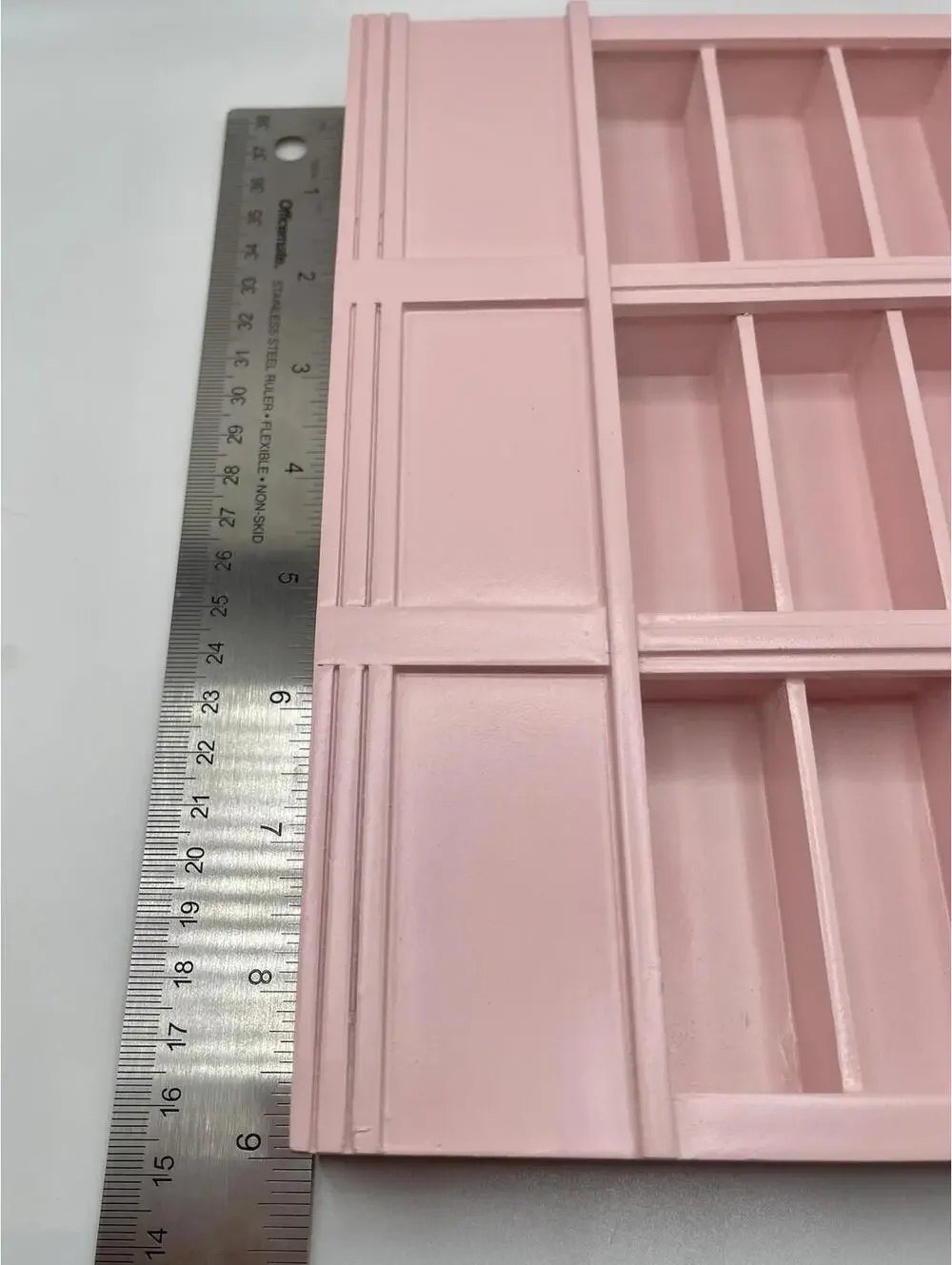 1:12 Scale Miniature Bookcase, Library Decor, Dollhouse Furniture Pink